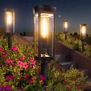 8-Pack Warm White Outdoor Solar Lights, IP65 Weather Resistant