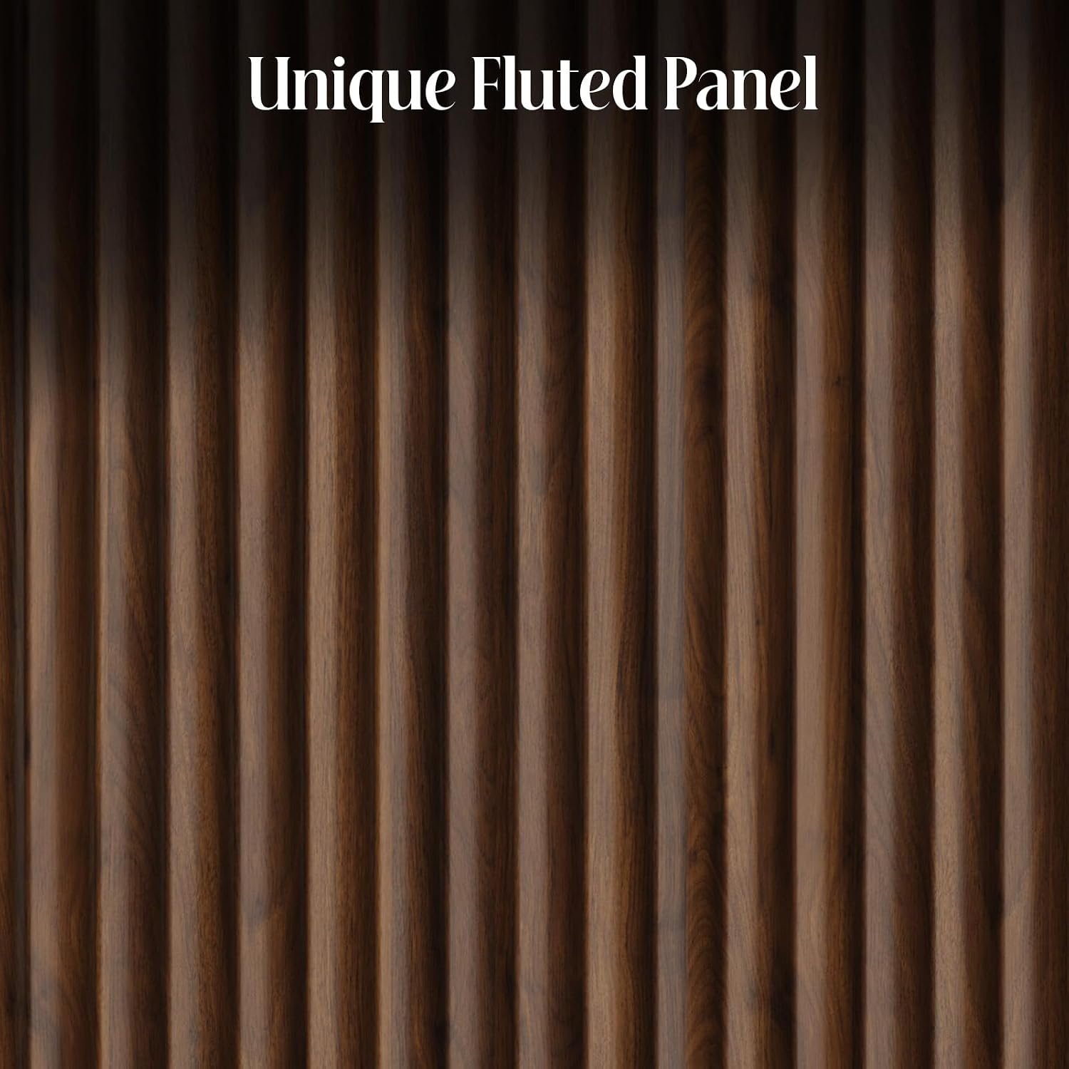 Modern Fluted Sideboard Buffet Cabinet with 2 Doors and Adjustable Storage Shelf - Image 4